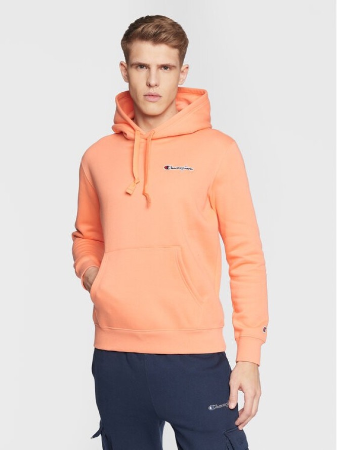 Champion Bluza Small Script Logo 217862 Pomarańczowy Regular Fit