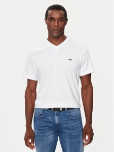 Lacoste T-Shirt TH5077 Biały Regular Fit