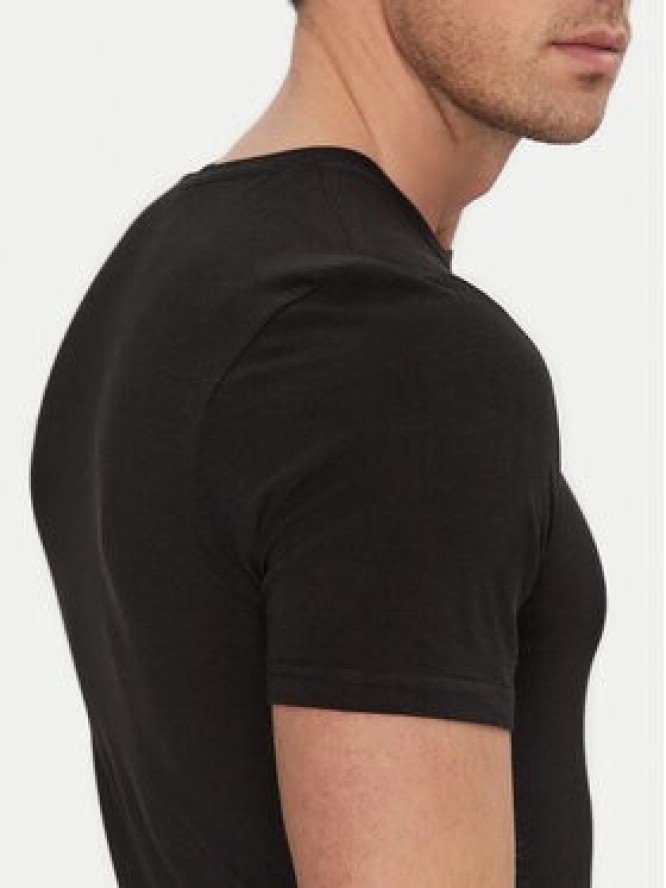 Resteröds Komplet 2 t-shirtów 27040 2 Czarny Slim Fit