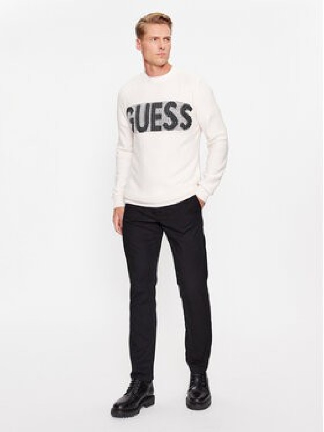 Guess Sweter M3BR50 Z38V2 Écru Regular Fit