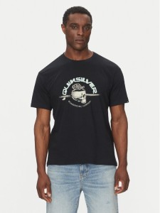 Quiksilver T-Shirt EQYZT08056 Czarny Regular Fit