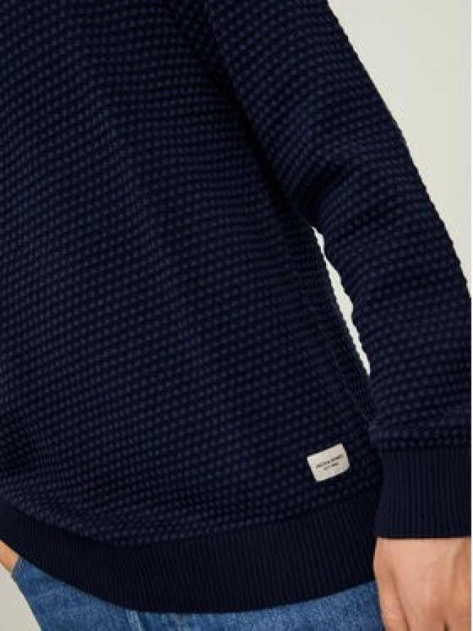 Jack&Jones Sweter 12212816 Granatowy Regular Fit