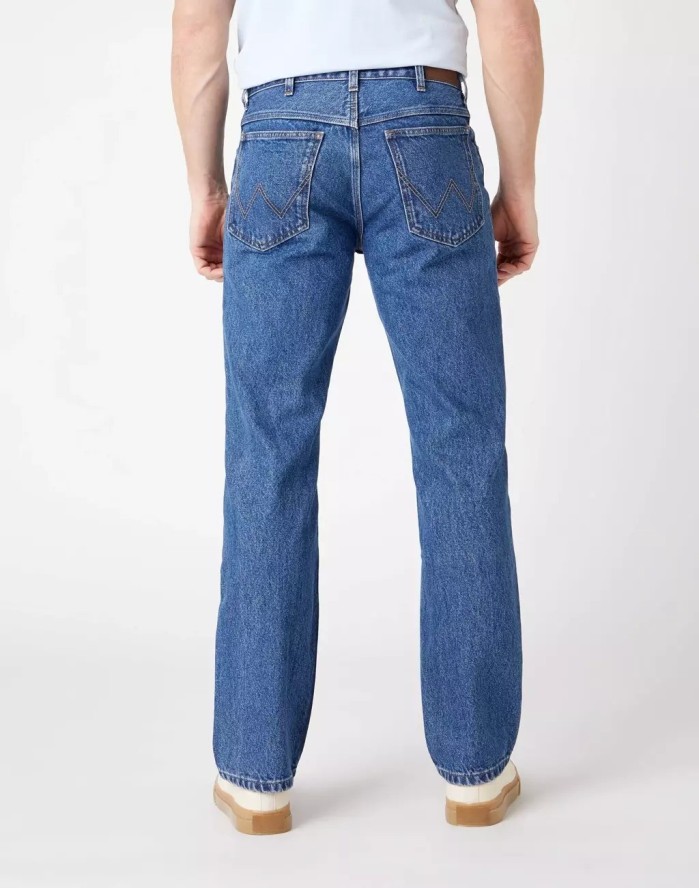 WRANGLER STRAIGHT MĘSKIE SPODNIE JEANSOWE JEANSY MEDIUM STW W10T05M02