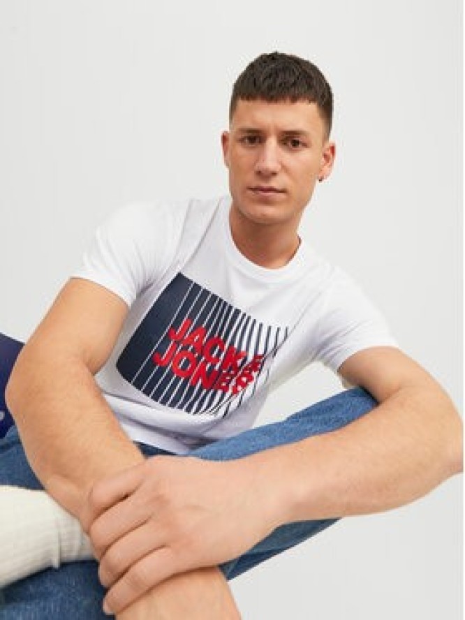 Jack&Jones T-Shirt Corp 12233999 Biały Standard Fit