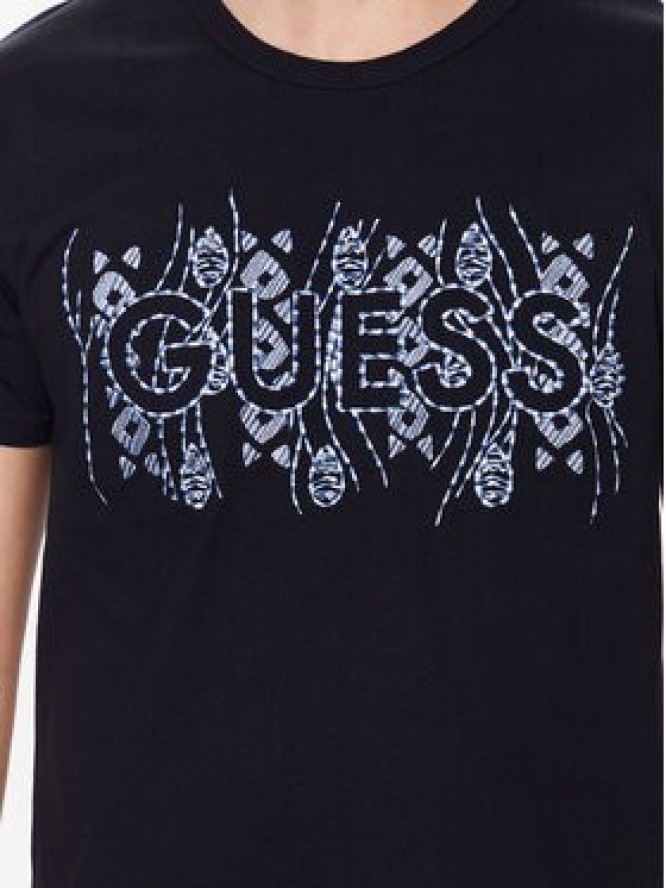 Guess T-Shirt M3GI15 K8FQ4 Granatowy Regular Fit