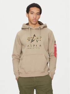 Alpha Industries Bluza Camo Tpu 146337 Beżowy Regular Fit