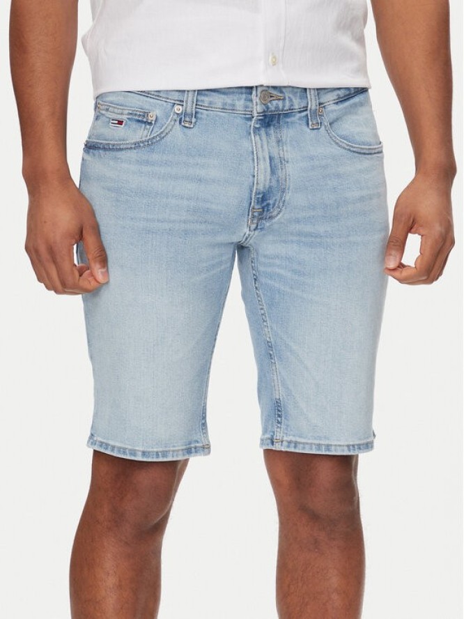 Tommy Jeans Szorty jeansowe Scanton DM0DM18798 Niebieski Slim Fit