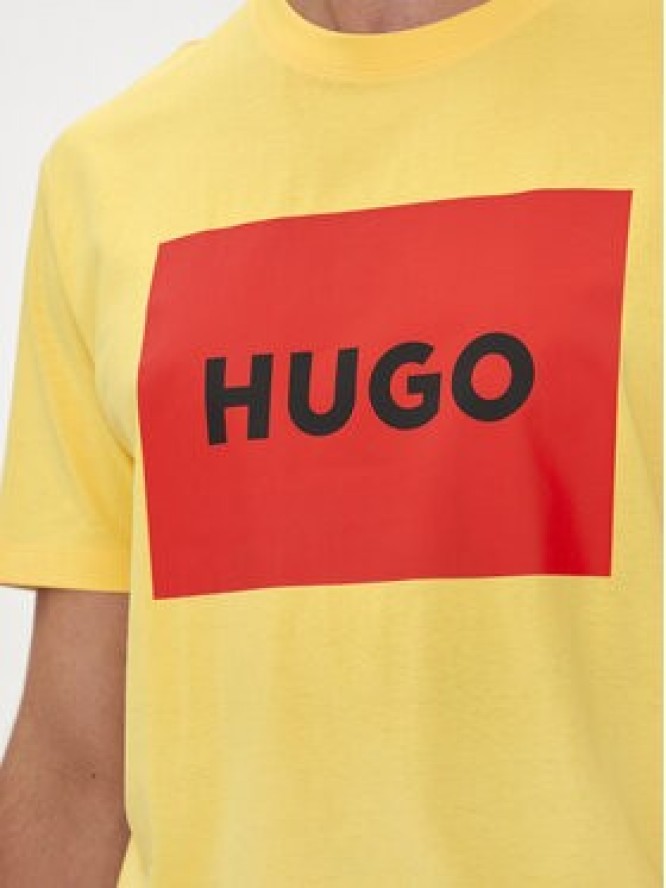 Hugo T-Shirt Dulive222 50467952 Żółty Regular Fit