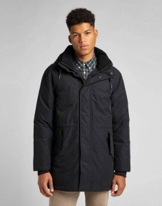 LEE ESSENTIAL PARKA MĘSKA KURTKA ZIMOWA BLACK L88COD01