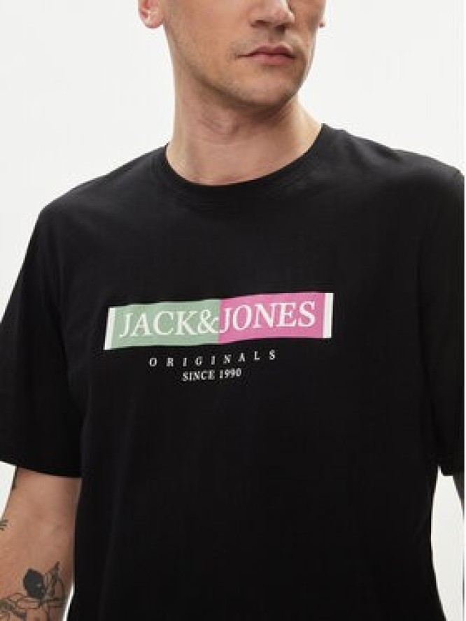 Jack&Jones T-Shirt Lafayette 12252681 Czarny Standard Fit