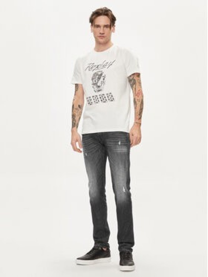 Replay Jeansy M914Q.000.199 Szary Slim Fit