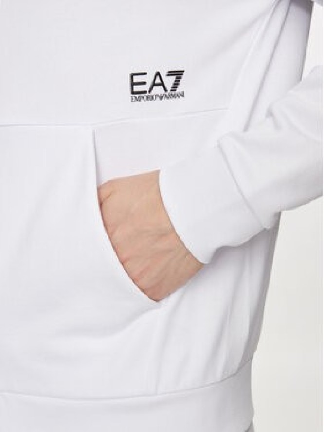 EA7 Emporio Armani Bluza 3DPM88 PJEQZ 1100 Biały Regular Fit