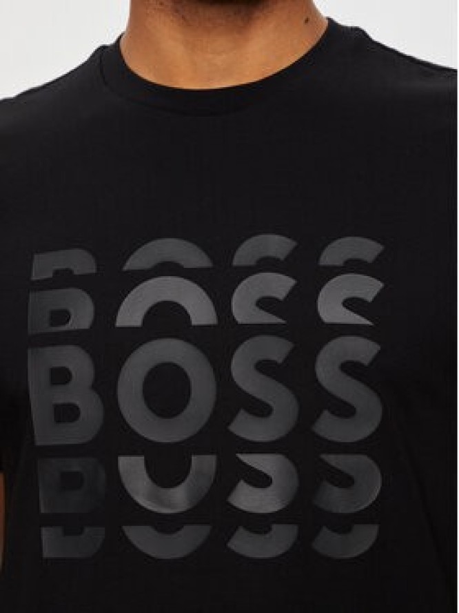 Boss T-Shirt 50495735 Czarny Regular Fit