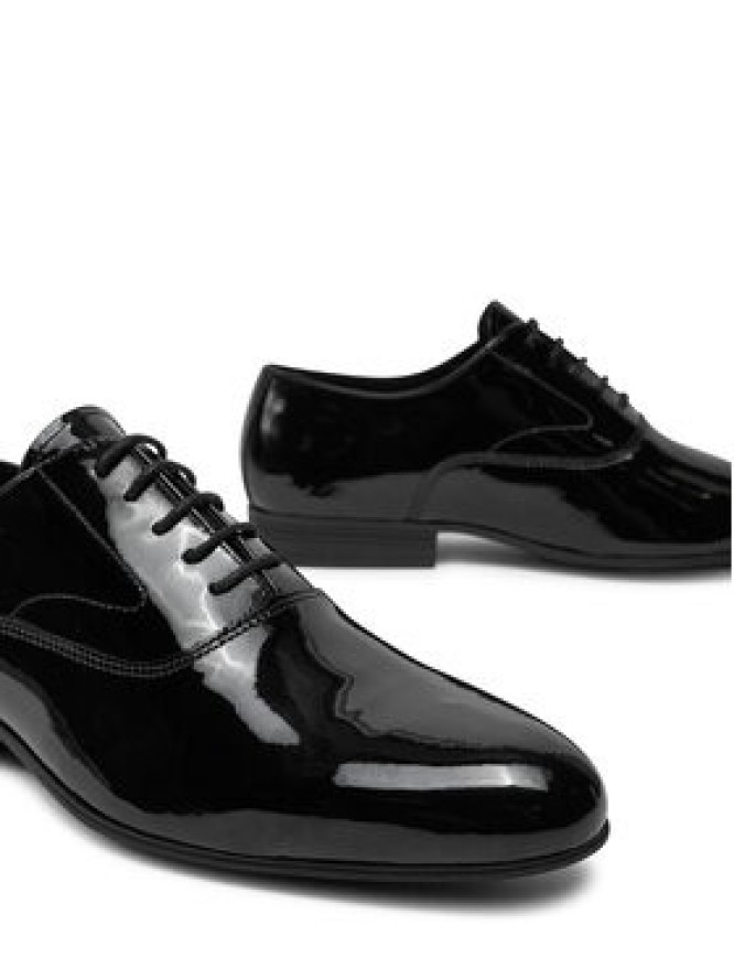 Calvin Klein Półbuty Oxford Pat HM0HM01600 Czarny