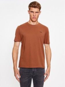 Hugo T-Shirt Dero222 50466158 Brązowy Regular Fit