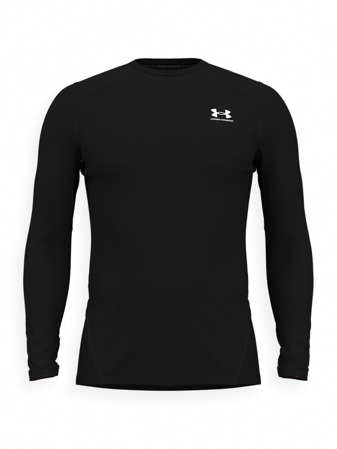 Longsleeve treningowy męski Under Armour UA Cg Armour Fitted Crew - czarny