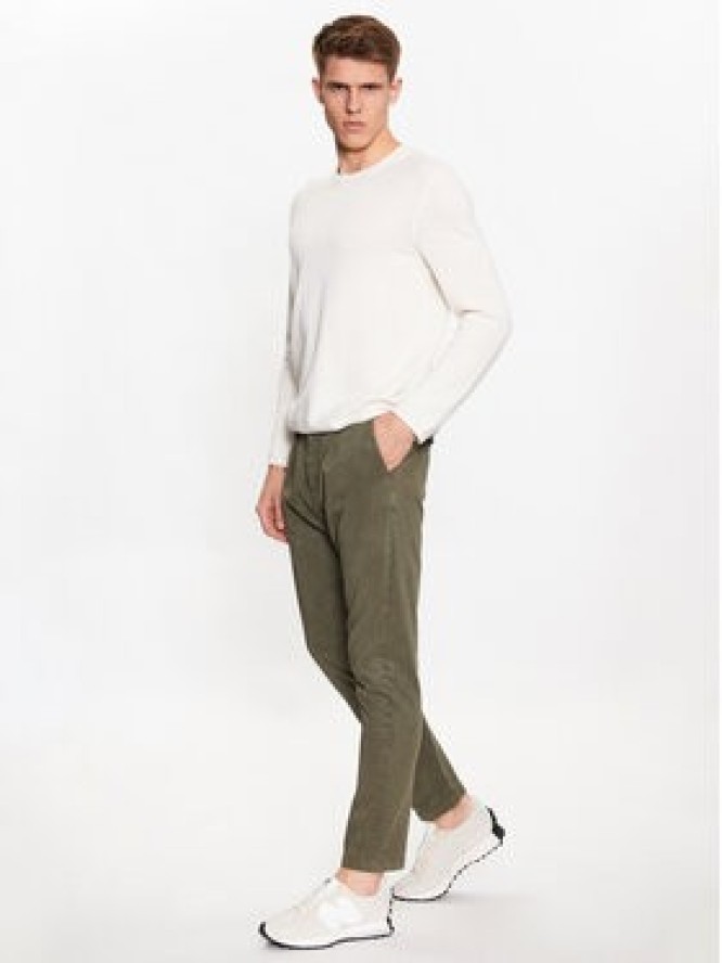 INDICODE Spodnie materiałowe Ville 60-291 Khaki Regular Fit