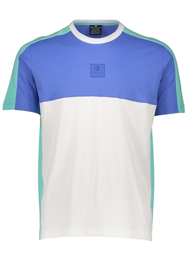 Champion Koszulka w kolorze biało-niebieskim rozmiar: XL