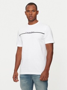 Calvin Klein T-Shirt K10K113802 Biały Regular Fit