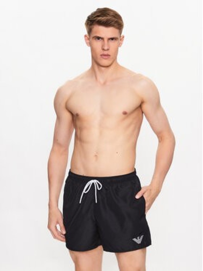 Emporio Armani Underwear Szorty kąpielowe 211752 3R438 00020 Czarny Regular Fit