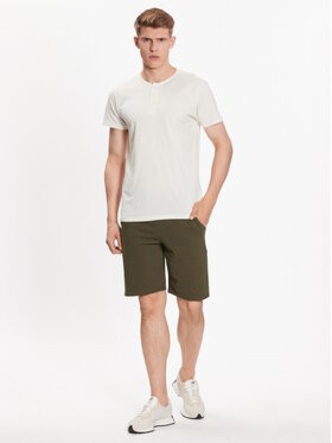 INDICODE T-Shirt Alkin 41-004 Biały Regular Fit