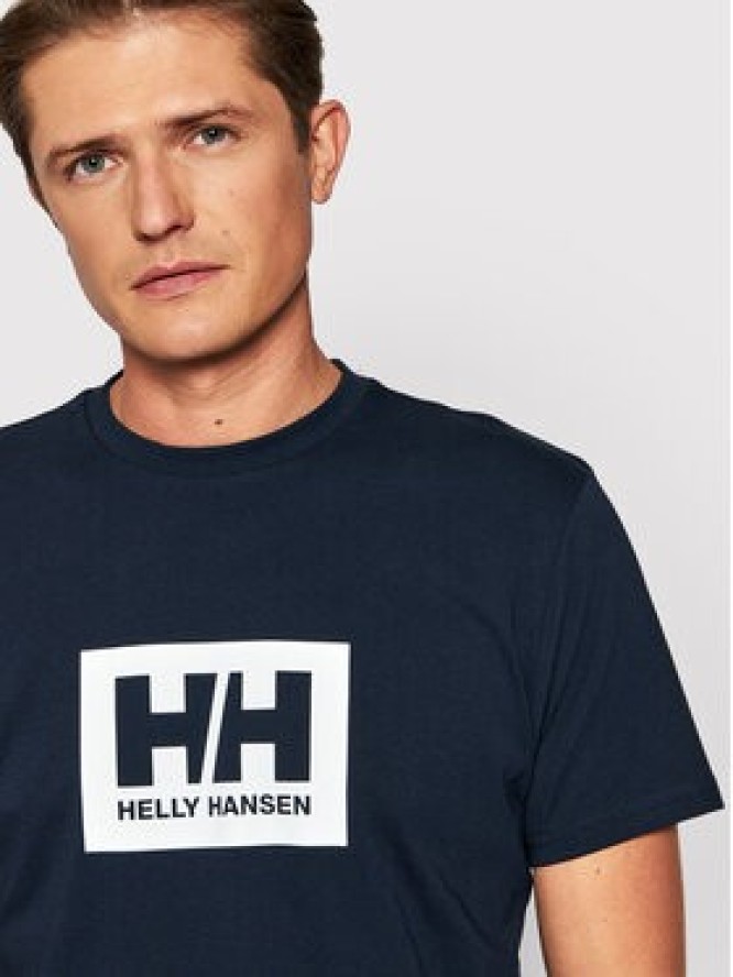 Helly Hansen T-Shirt Box 53285 Granatowy Regular Fit