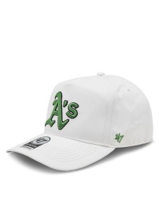 47 Brand Czapka z daszkiem Mlb Oakland Athletics Sure Shot ’47 Hitch BCPTN-SRSHT18GWP-WH00 Biały