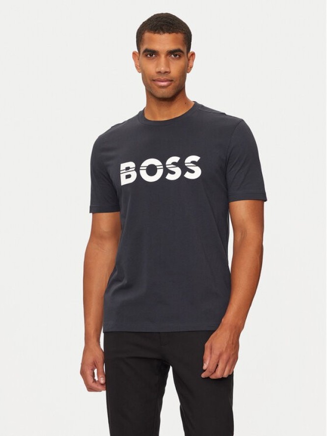 Boss T-Shirt 50525208 Granatowy Regular Fit