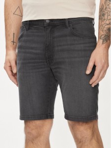 Wrangler Szorty jeansowe Texas 112350869 Czarny Regular Fit