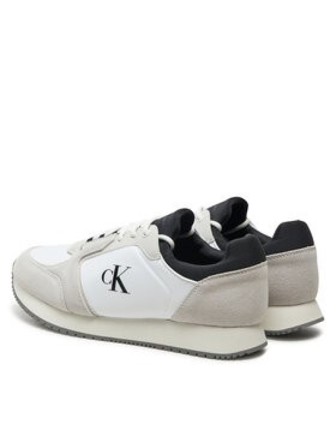 Calvin Klein Jeans Sneakersy Retro Sock Runner Mg Wmm YM0YM01152 Biały