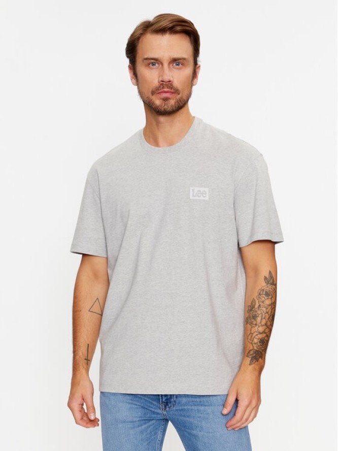 Lee T-Shirt 112341733 Szary Loose Fit