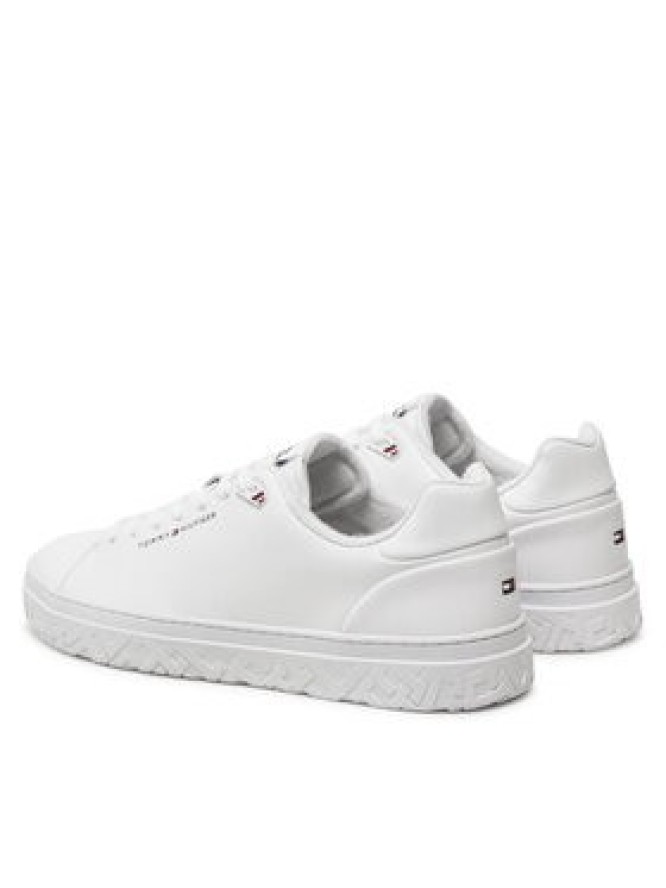 Tommy Hilfiger Sneakersy Court Thick Cupsole Leather FM0FM05208 Biały