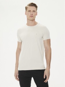 Calvin Klein T-Shirt K10K112724 Beżowy Slim Fit