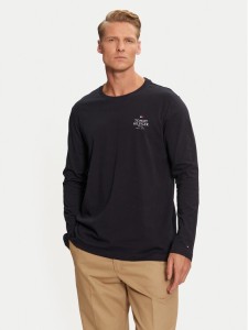 Tommy Hilfiger Longsleeve MW0MW36501 Granatowy Regular Fit