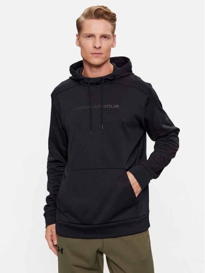 Under Armour Bluza Ua Armour Fleece Graphic Hd 1379744 Czarny Loose Fit