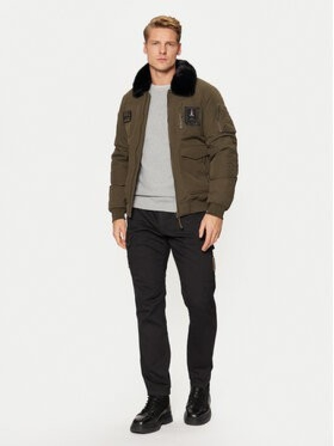 Aeronautica Militare Kurtka bomber 242AB2106CT3151 Khaki Regular Fit