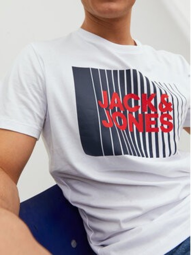 Jack&Jones T-Shirt Corp 12233999 Biały Standard Fit