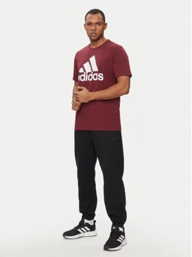 adidas T-Shirt Essentials IS1301 Bordowy Regular Fit