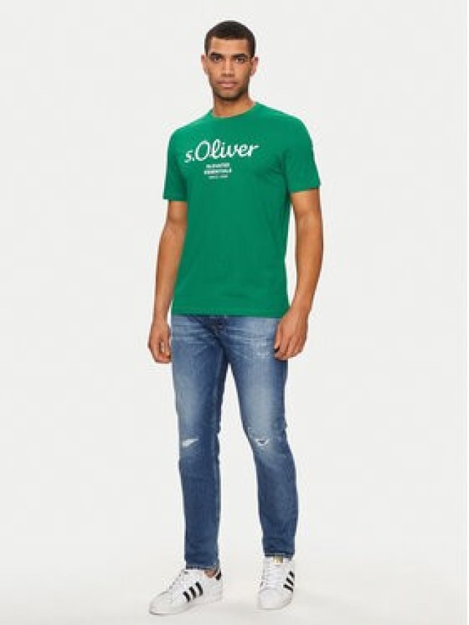s.Oliver T-Shirt 2139909 Zielony Regular Fit