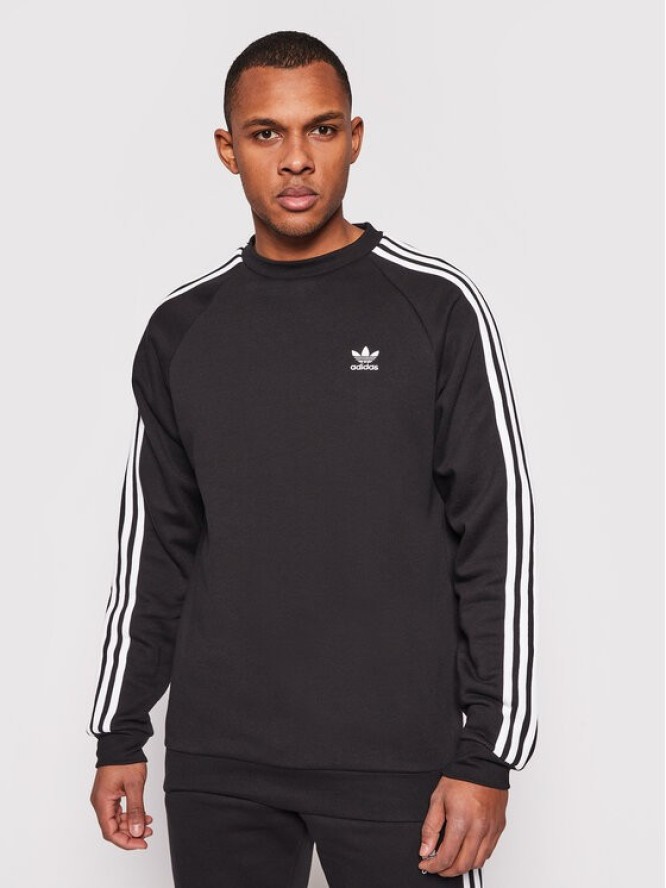 adidas Bluza adicolor Classics 3-Stripes Crew GN3487 Czarny Regular Fit