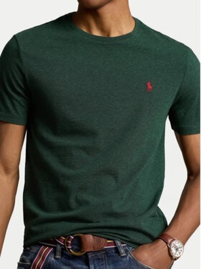 Polo Ralph Lauren T-Shirt 710671438392 Zielony Custom Slim Fit