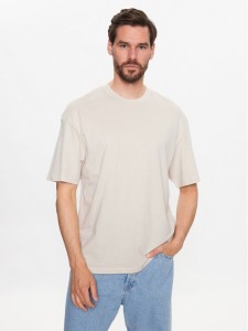 Jack&Jones T-Shirt Brink 12185628 Beżowy Loose Fit