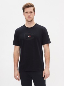 Tommy Hilfiger T-Shirt Big Graphic S/S Tee MW0MW34204 Granatowy Regular Fit
