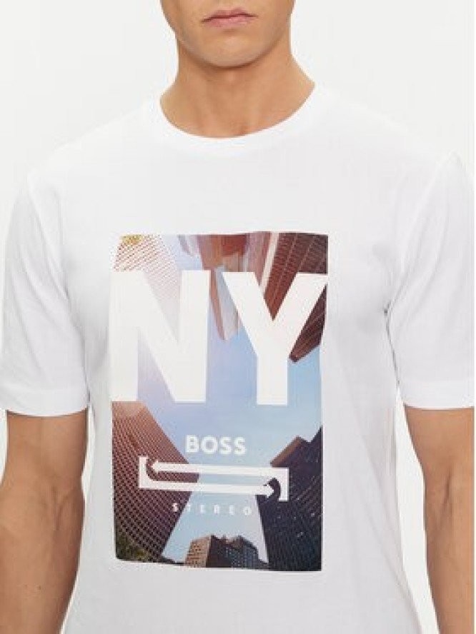 Boss T-Shirt Tiburt 511 50512110 Biały Regular Fit