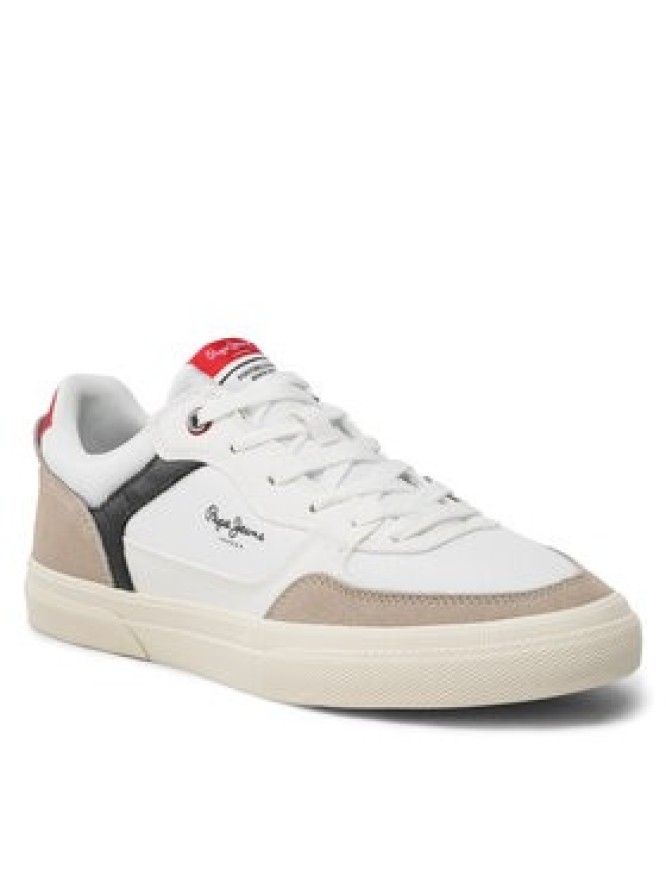 Pepe Jeans Sneakersy Kenton Master Mesh PMS30905 Biały