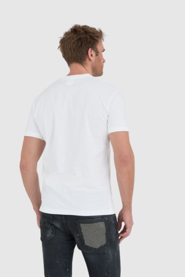 DSQUARED2 Biały t-shirt męski ibra