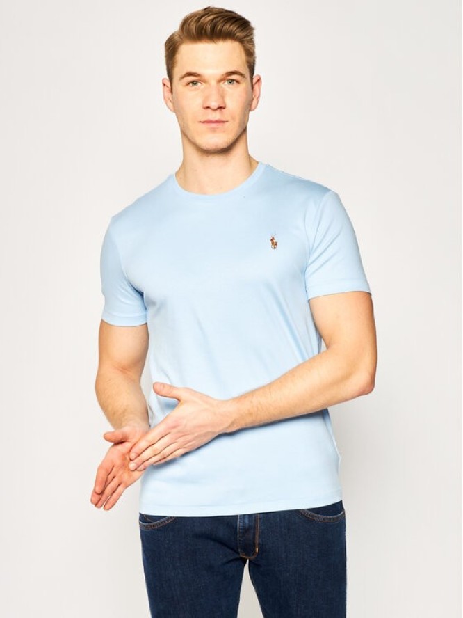 Polo Ralph Lauren T-Shirt Classics 710740727 Błękitny Slim Fit