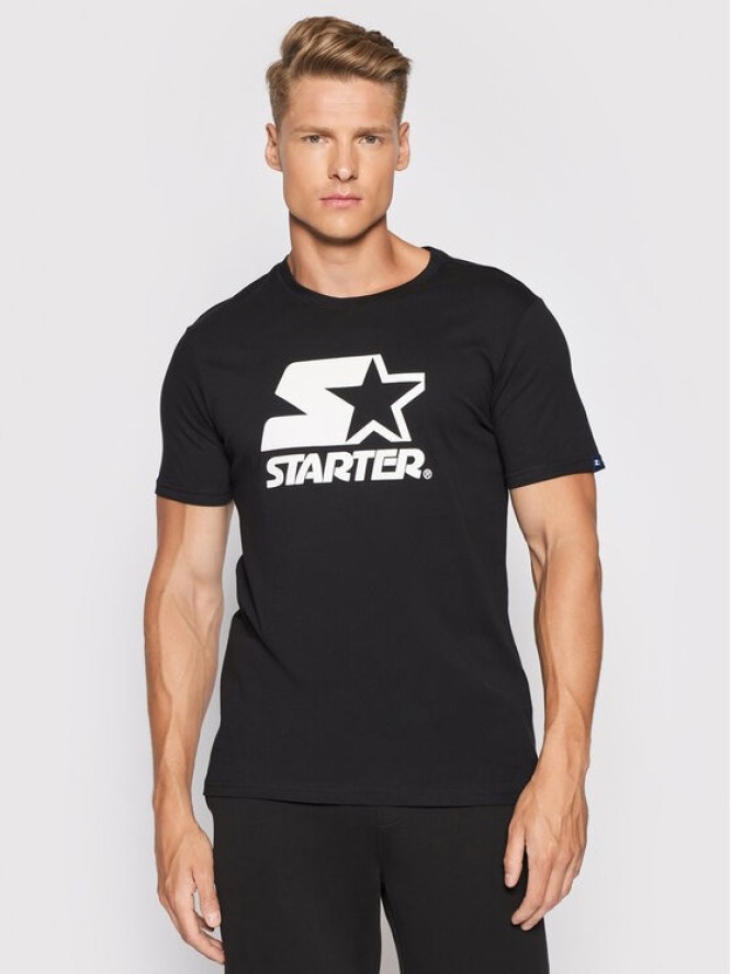 Starter T-Shirt SMG-008-BD Czarny Regular Fit