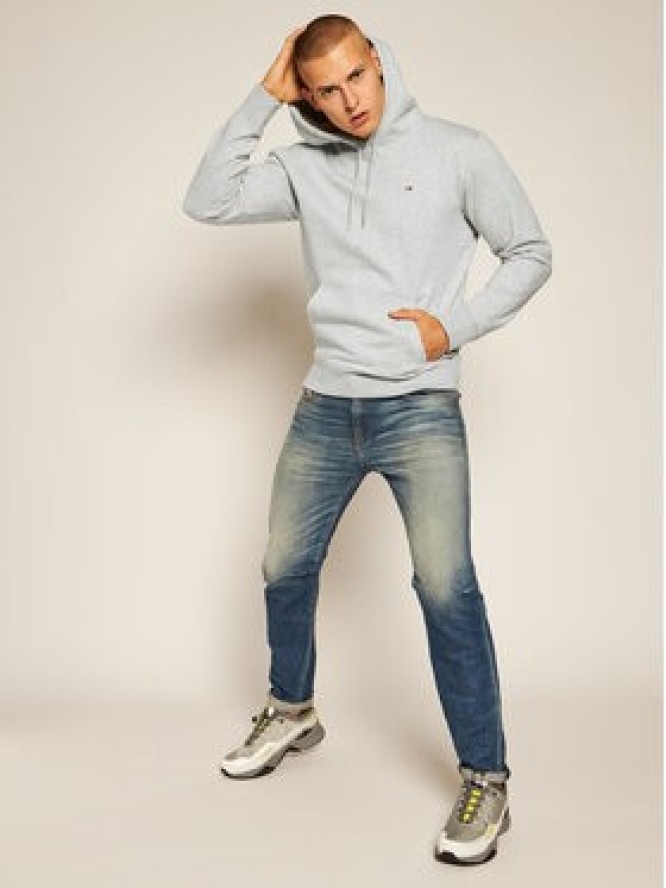 Tommy Jeans Bluza Regular Fleece DM0DM09593 Szary Regular Fit