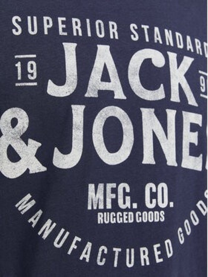 Jack&Jones T-Shirt Jeans 12256779 Granatowy Standard Fit